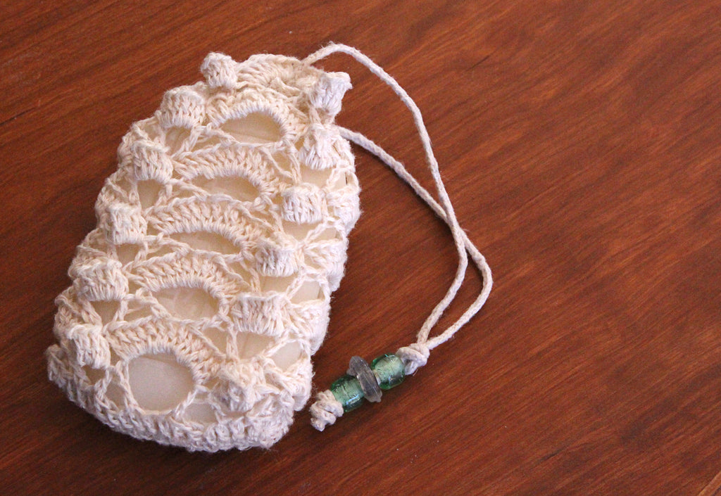 Crochet Lace Soap Sachet Washcloth