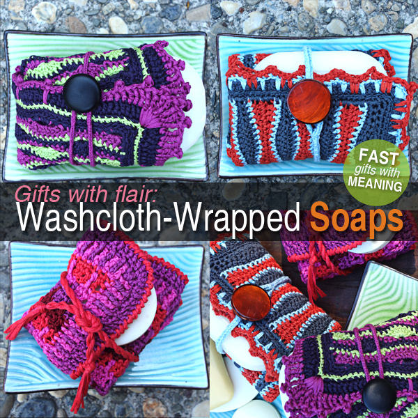 Washcloth Wrapped Soaps