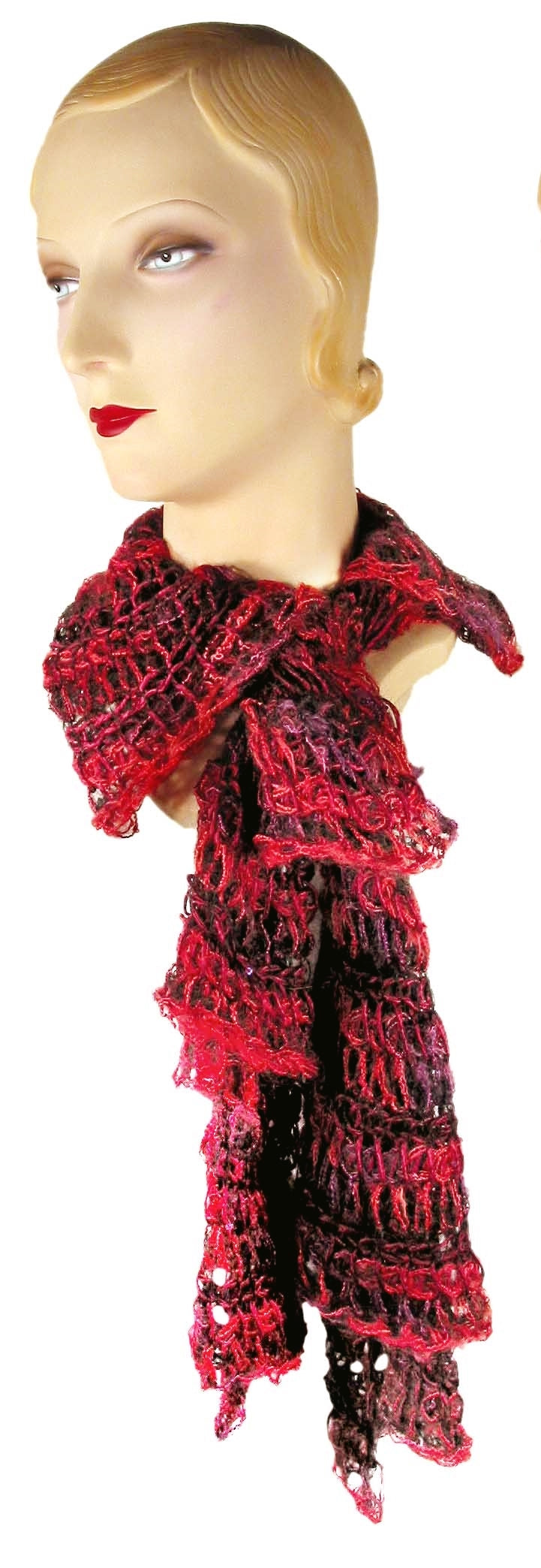 Falling Layers Scarf - Hand Knitted