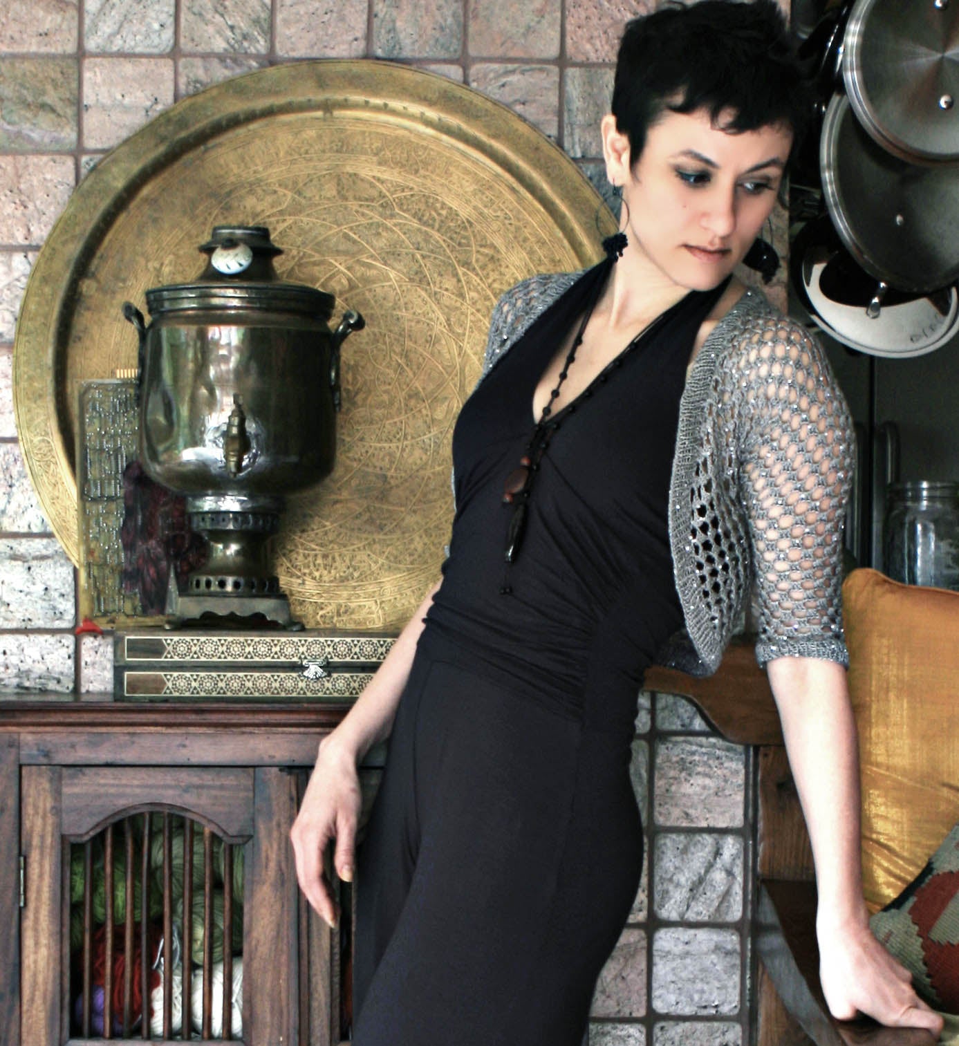 Slinky Fitted Shrug Stitch Diva Studios Slinky Fitted Shrug Stitch Diva Studios