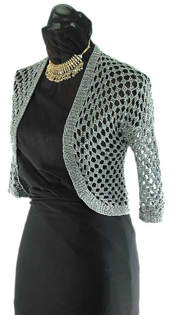 Slinky Fitted Shrug Stitch Diva Studios Slinky Fitted Shrug Stitch Diva Studios