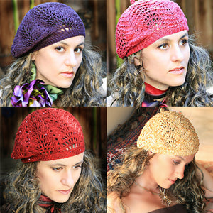 Slouchy Lace Berets