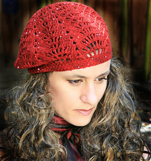 Slouchy Lace Berets